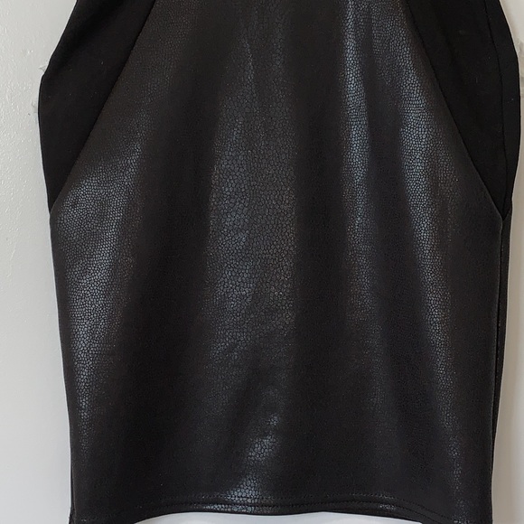 🔥BAR lll faux leather embossed snake print detail dress - Picture 8 of 9